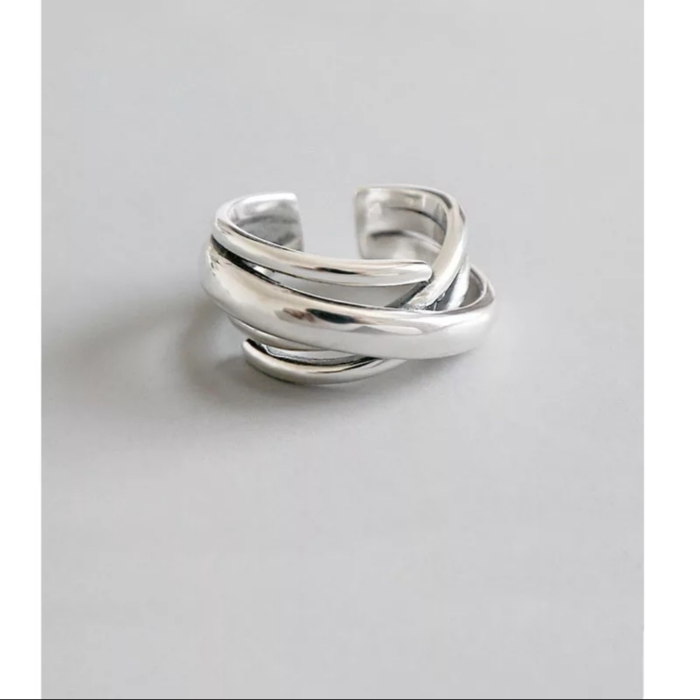 925 Sterling Silver Bohemian Adjustable Ring - Picture 3 of 9